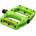 Sixpack Racing Детски платформен педал Sixpack racing Kid's 1st Ride Pedal Platform pedals - Green - размер One Size (860-3354-0311)