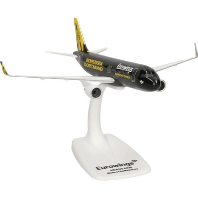 Herpa Airbus A320-214WL Eurowings Borussia Dortmund Mannschaftsairbus Snap-Fit 1:200
