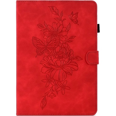 Vsetkonamobil 57128 ART FLOWER Zaklápacie puzdro Huawei MatePad T10 / T10S červené
