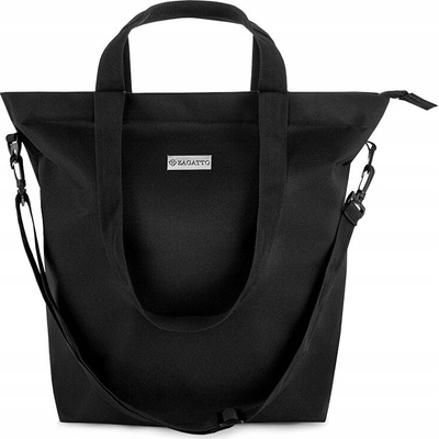 Dámska kabelka shopper čierna na nákupy do práce na rameno ZAGATTO