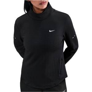 Nike Дамска тениска Nike Women's Swift Therma Fit Turtleneck Top Running shirt - Black / Reflective Silver (916-7171-0114)