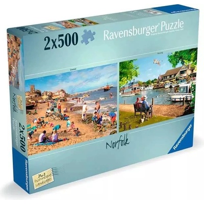 Ravensburger Пъзел Ravensburger от 2 x 500 части - Живописен Норфолк (7012000012)