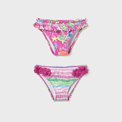 MAYORAL Комплект 2 бански мини момиче фуксия морско дъно Майорал