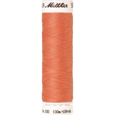 Nitě SERALON 100m na univerzální šití, polyester AMANN Mettler - více barev 6677: 0137 broskvová