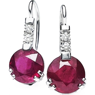 Stuchlík zlaté s rubíny a diamanty 023839