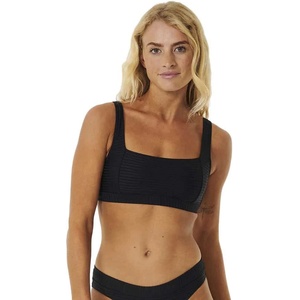 Rip Curl Premium Surf D-Dd Crop bikini top refurbished - Black (Black)