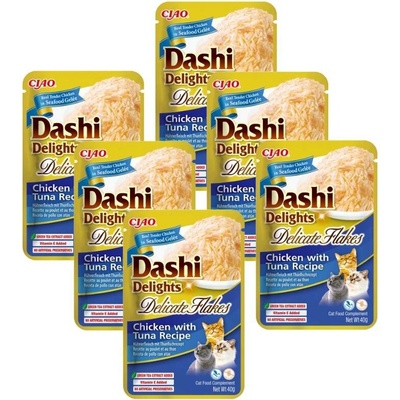 Dashi Delights Delicate Flakes Kuře s tuňákem 6 x 40 g
