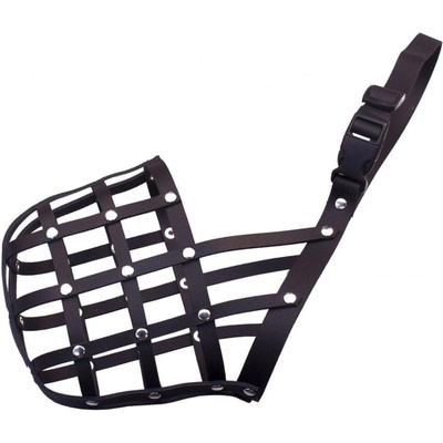 BAFPET Kožený náhubok DOBERMAN pletený