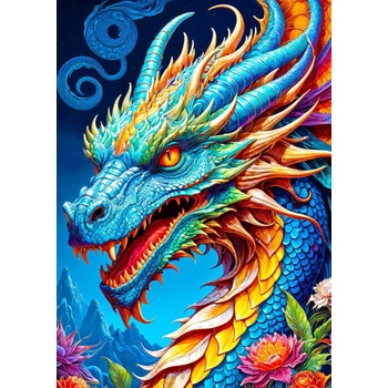 Enjoy - Puzzle Blue Dragon - 1 000 piese