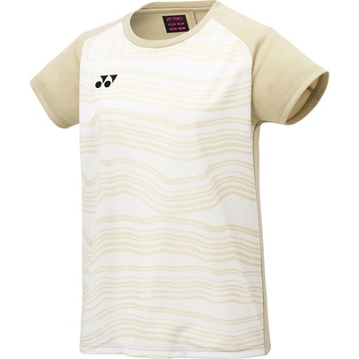 Yonex Dámske tričko Women's Crew Neck Shirt YW0050 Ice Beige