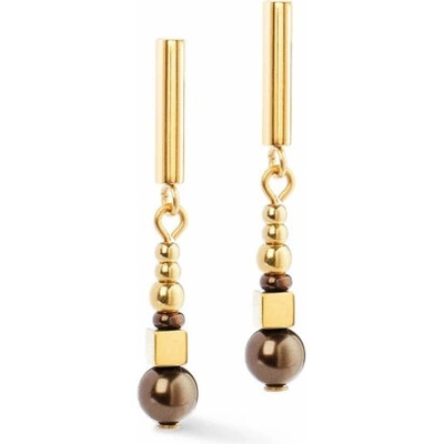 COEUR DE LION náušnice GeoCUBE Princess Pearls 4312-21-1100
