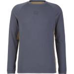 Stoic Мъжка фланелка с дълъг ръкав за колоездене Stoic PerformanceMerino LofsdalenSt. MTB L/S Cycling jersey - Ink Grey / Silent Green - размер XL (056-4035-0114)