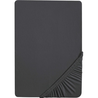 Biberna Žerzejové napínací prostěradlo titan 140-160x200
