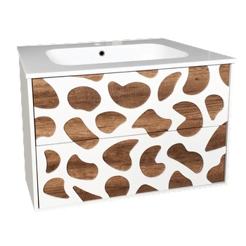 Image 1 of Inter Ceramic Конзолен PVC шкаф ICP 8045, Inter Ceramic, с умивалник, 80x43.5x55см (8045)