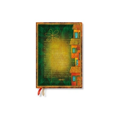 Garcia Marquez, One Hundred Years of Solitude MIDI Horizontal Softcover 12-Month Weekly Planner, 176pg, 100gsm by Paperblanks Embellished Manusc 2027