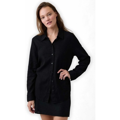 Gap 887679-00 Oversize košile z lněné směsi Easy Shirt Černá
