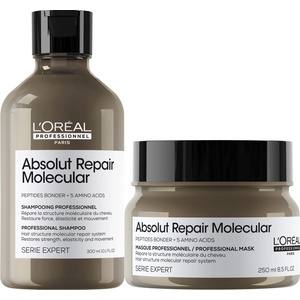 L'Oréal L'Oréal Professionnel Absolut Repair Molecular Комплект - Шампоан и Маска, 300 + 250 ml - baby