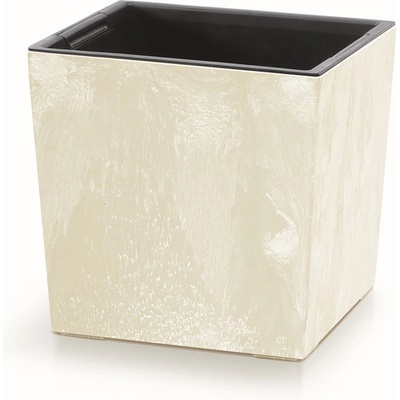 Prosperplast Květináč URBI SQUARE LOW EFFECT 30 cm pískový