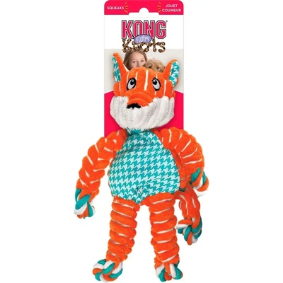 KONG ® Floppy Knots Fox 23, 5 cm играчка за куче