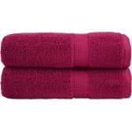 vidaXL Premium Hand Towels 2pcs Bordeaux 50x100cm 600gsm 100% Cotton - Untranslated (137209)