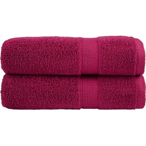 vidaXL Premium Hand Towels 2pcs Bordeaux 50x100cm 600gsm 100% Cotton - Untranslated (137209)