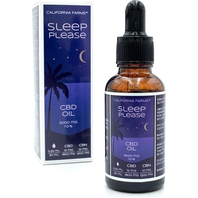 California Farms Sleep please Olej 3000 mg 30 ml