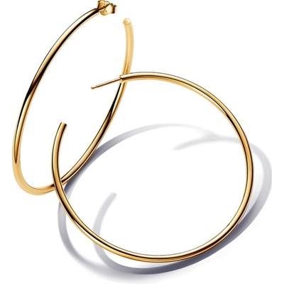 Pandora Výrazné pozlátené kruhové náušnice Essence Shine 263312C00