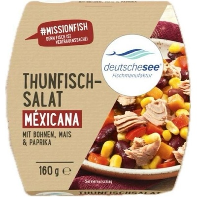 Deutsche See Tuňákový salát Mexicana s fazolemi, kukuřicí a paprikou 160 g