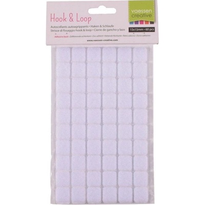 Vaessen Creative Suchý zip čtvereček 1,5 × 1,5 cm (60 ks)