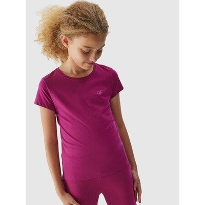 4F dětské tričko 4FJAW23TTSHF0816 dark pink