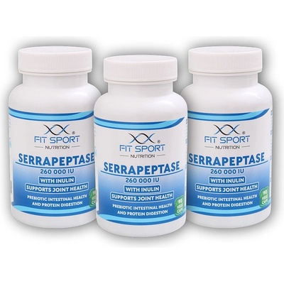 FitSport Nutrition Serrapeptase 260.000 IU 3 x 90 kapslí