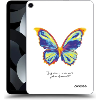 Picasee silikónový obal Apple iPad Air 5 10.9 2022 Diamanty White prehľadný