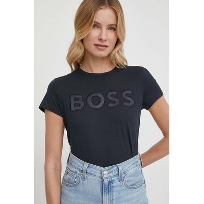 Boss Памучна тениска boss в тъмносиньо 50514967 (50514967)