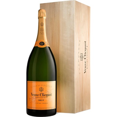 Veuve Clicquot Yellow Label Mathusalem в дървена кутия 6 l
