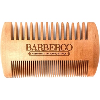 Barberco dřevěný hřeben na vousy oboustranný