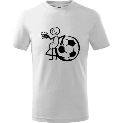 Veľký futbalista tričko Biela