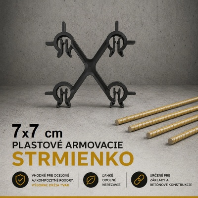 ROXOR Betonárska výstuž - prúty, hrúbka 6 mm, dĺžka 6 m