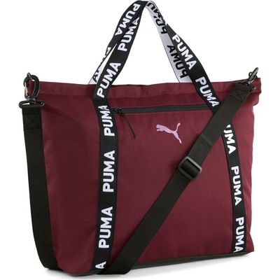 Dámska taška Puma AT ESSENTIALS SHOPPER vínová,čierna,biela