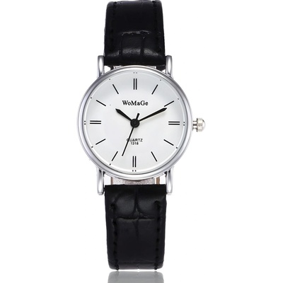 WoMaGe Дамски часовник ri-14840 - Черен / Бял kp14840
