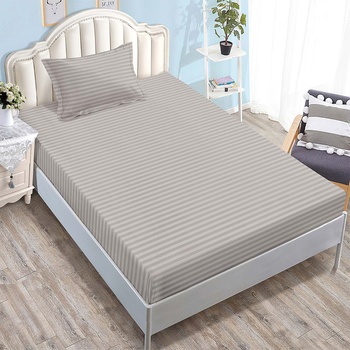 EmonaMall Долен чаршаф с ластик и калъфка (за матрак от 80x200 до 90x200) EmonaMall, 2 части - Модел S17776 (S17776-4444g4)