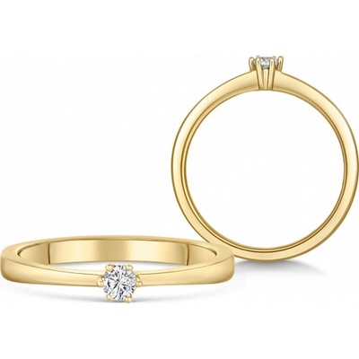 Sofia Diamonds zlatý zásnubní prsten s diamantem BDRB00067YG
