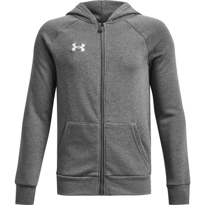 Under Armour Rival Fleece Fz Hoodie šedá