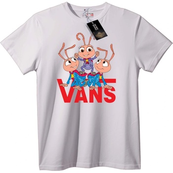 NOONEBRAND Тениска VANS Карикатурни Мравки - 2XL, White