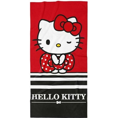 Carbotex plážová osuška Hello Kitty Malá parádnica 70 x 140 cm