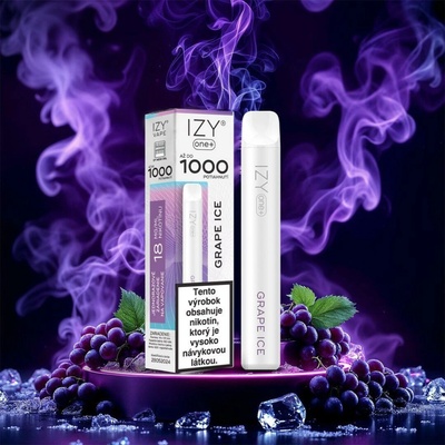 IZY one+ Grape Ice 18 mg 1000 poťahov