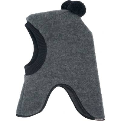 maximo Детска зимна шапка (beanie) Maximo Kids' Mini Slouch Beanie with Wool Fleece and Pom-poms Balaclava - Medium Grey Melange - размер 45-47 cm (904-5106-0311)
