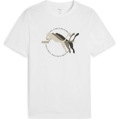 Puma Graphic S multiple cat logo tee 68482602 biele