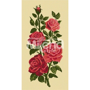 Milena Style Пано с рози - гоблен със схема конци dmc 1: 4