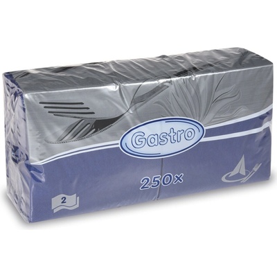 Gastro 86903 servítky 2V tmavomodré 250ks 33x33cm