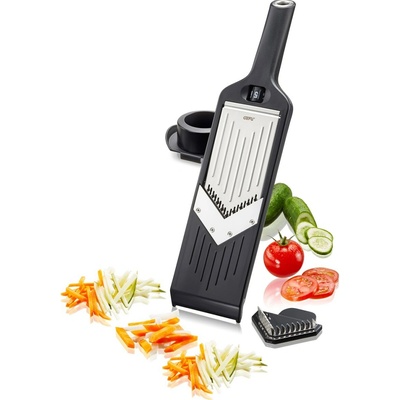 V-kráječ Julienne Gefu VIOLI s držákem + 2 břitové desky D.32cm